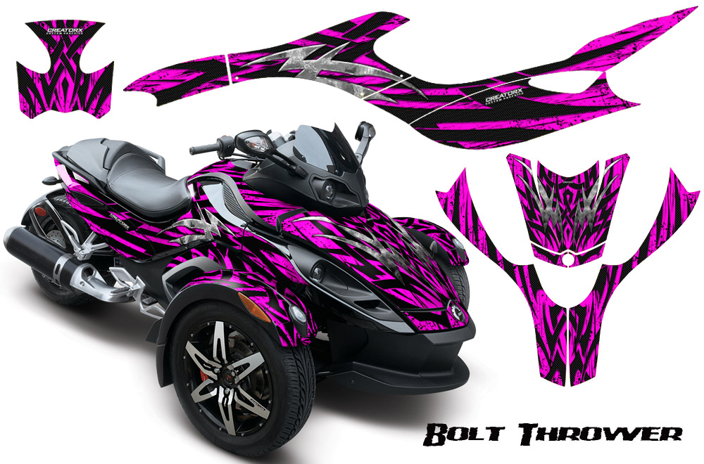 CAN-AM SPYDER Graphics Kit Bolt Thrower Pink